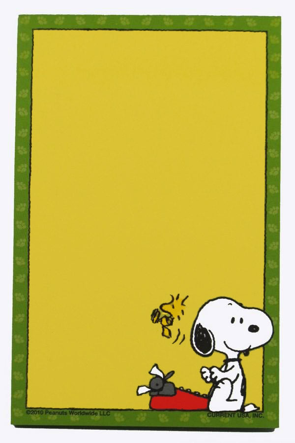 Snoopy Magnetic Note Pad - Literary Ace