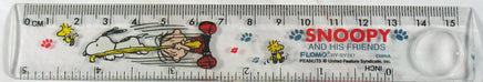 Snoopy 6" Clear Acrylic Ruler With Magnifier (Lightly Used) - snoopn4pnuts.com