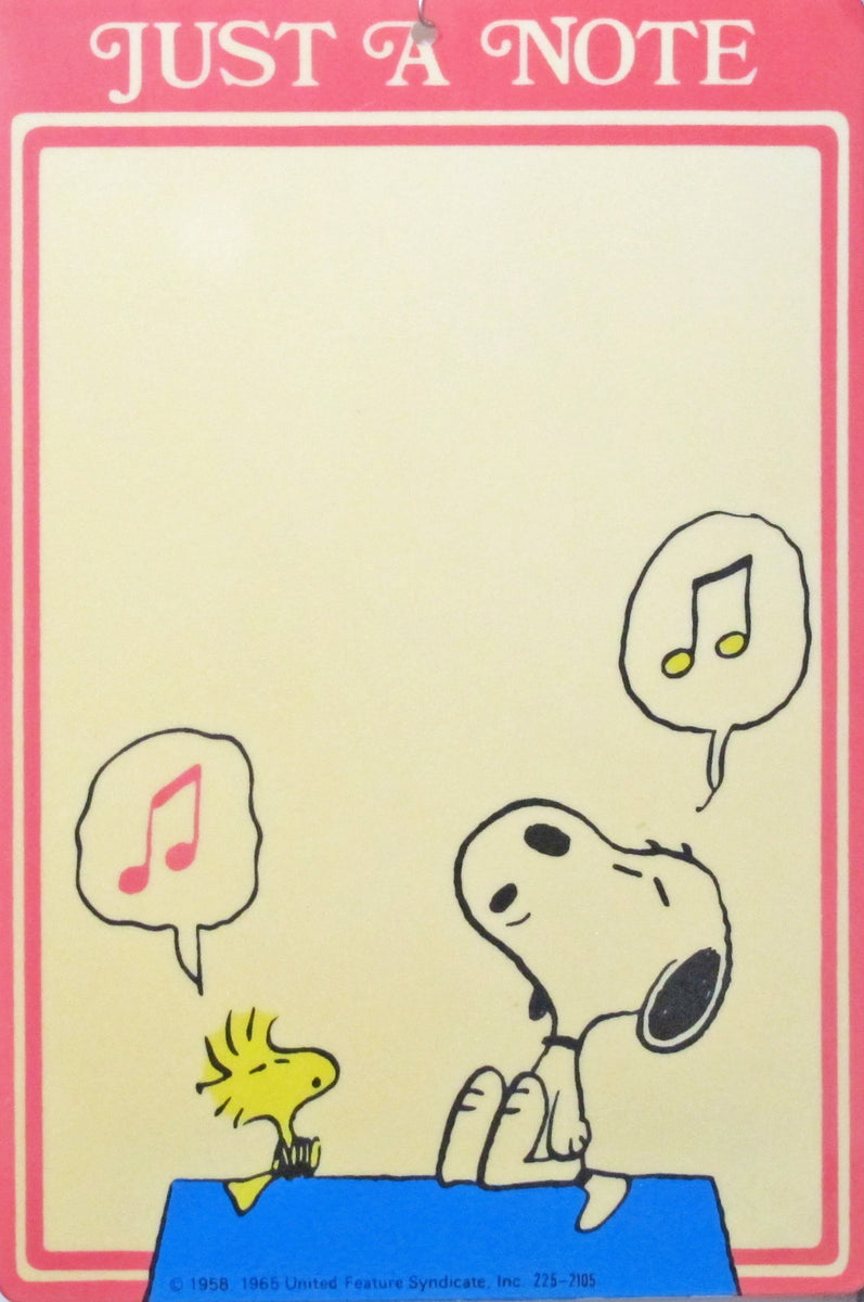Snoopy Singer Write-On Memo Board | snoopn4pnuts.com