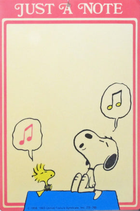 Snoopy Singer Write - On Memo Board - snoopn4pnuts.com