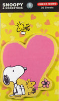 Peanuts Die-Cut Memo Pad - Snoopy's Heart