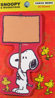 Peanuts Die-Cut Memo Pad - Snoopy's Sign