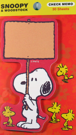 Peanuts Die - Cut Memo Pad - Snoopy's Sign - snoopn4pnuts.com