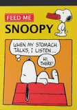 Snoopy 4-Design Memo Pad - Feed Me