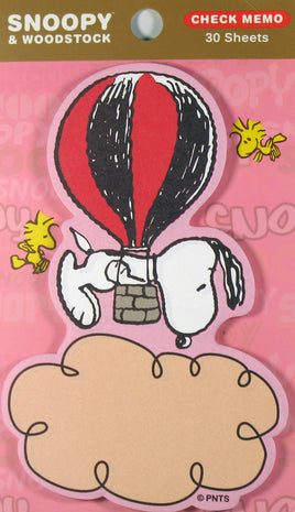 Peanuts Die - Cut Memo Pad - Hot Air Balloon - snoopn4pnuts.com
