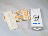 Snoopy Met Life Decorative Band-Aids In Reusable Storage Case