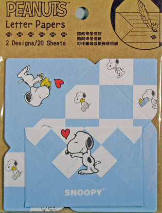 Snoopy Mini Folding Note Card Set - 20 Cards! (No Envelope Required!) - snoopn4pnuts.com