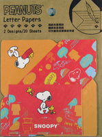 Snoopy Mini Folding Note Card Set - 20 Cards! (No Envelope Required!) - snoopn4pnuts.com
