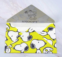 Snoopy Mini Folding Note Card Set - 20 Cards! (No Envelope Required!) - snoopn4pnuts.com