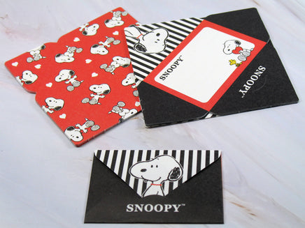Snoopy Mini Folding Note Card Set - 20 Cards! (No Envelope Required!) - snoopn4pnuts.com