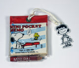 Snoopy Mini Pocket Memo Pad and Pencil (Lucy Mascot/Bling)