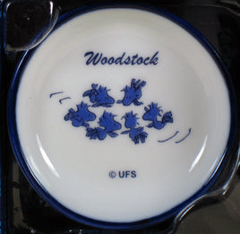 Peanuts Mini China Plate With Stand - Woodstocks Flying - snoopn4pnuts.com