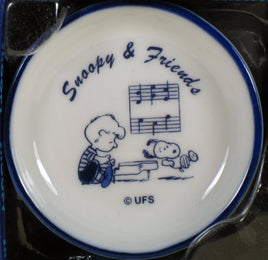 Peanuts Mini Porcelain Plate - Snoopy & Woodstock - snoopn4pnuts.com