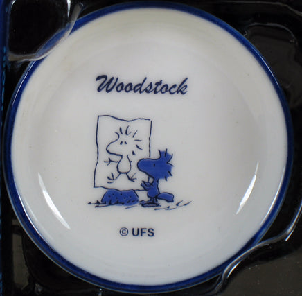 Peanuts Mini China Plate With Stand - Woodstock Artist - snoopn4pnuts.com