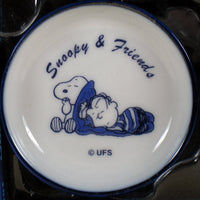Peanuts Mini China Plate With Stand - Linus and Snoopy