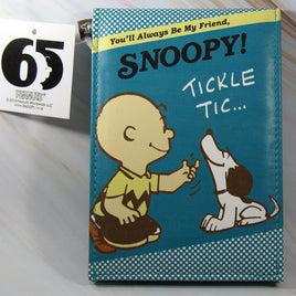 Peanuts Gang Faux Leather Padded Purse, Table, or Travel Mirror - snoopn4pnuts.com