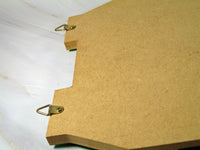 Snoopy and Woodstock Wood Wall Mirror With Pen Cup and Paper Holder Tray - RARE! (Photographed Flat Due To Reflections) - snoopn4pnuts.com