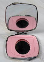 Snoopy Flying Ace Dual - Mirror Metal Compact (Shiny Silver Finish) - Near Mint - snoopn4pnuts.com