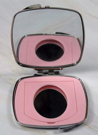 Woodstock Dual - Mirror Metal Compact (Shiny Silver Finish) - snoopn4pnuts.com