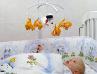 Snoopy and Woodstock Vintage Rotating Musical Crib Mobile - snoopn4pnuts.com