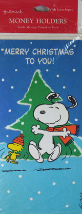 Snoopy Vintage Money Holder Christmas Cards - snoopn4pnuts.com