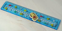 Snoopy 6" Semi - Clear Acrylic Ruler With Slide Function - RARE! - snoopn4pnuts.com