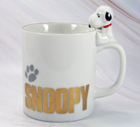 Snoopy Figural Mug With Gold Plating - snoopn4pnuts.com