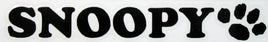 Snoopy Name Die - Cut Vinyl Decal - Black - snoopn4pnuts.com