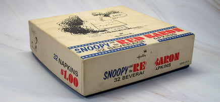 Snoopy Flying Ace Vintage Luncheon Napkins (Open Box) - snoopn4pnuts.com