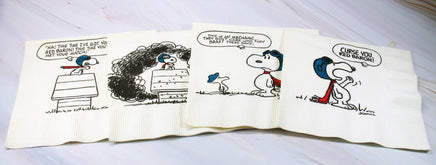 Snoopy Flying Ace Vintage Luncheon Napkins (Open Box) - snoopn4pnuts.com