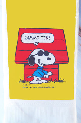Snoopy Joe Cool Vintage Guest Towels (Dinner Napkins) - snoopn4pnuts.com