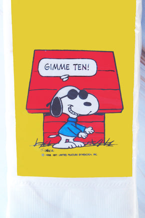 Snoopy Joe Cool Vintage Guest Towels (Dinner Napkins) - snoopn4pnuts.com