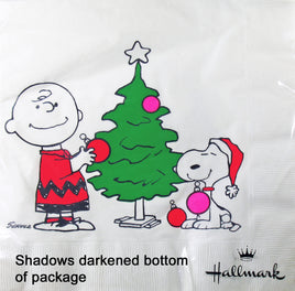 Charlie Brown and Snoopy Christmas Extra - Large Dinner Napkins - snoopn4pnuts.com