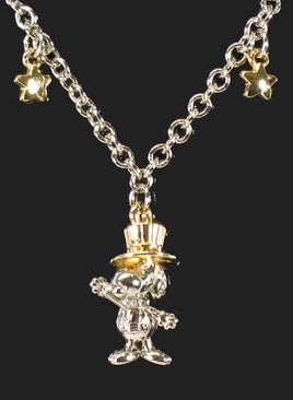 Snoopy Two - Tone Bracelet With Cubic Zirconia Crystals Bow Tie (Very Nice!) - snoopn4pnuts.com