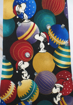 Snoopy JOE COOL CHRISTMAS ORNAMENTS Silk Neck Tie (FREE Gift Box!) - snoopn4pnuts.com