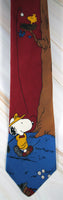 SNOOPY GOLFER Silk Neck Tie (FREE Gift Box!) - Near Mint - snoopn4pnuts.com