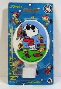 Snoopy Joe Cool Vintage Night Light (Used But Works Well/Repackaged) - snoopn4pnuts.com