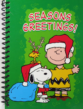 Charlie Brown Christmas Hardback Spiral - Bound Notebook - snoopn4pnuts.com