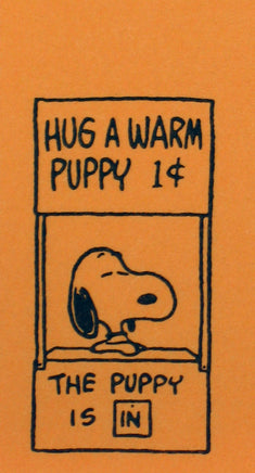 Snoopy Beagle Hugs Pocket/Purse - Size Memo Pad - Hug A Warm Puppy - snoopn4pnuts.com