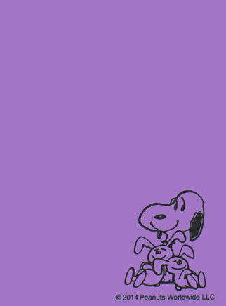 Snoopy Beagle Hugs Pocket/Purse - Size Memo Pad - Bunny Hugs - snoopn4pnuts.com