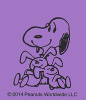 Snoopy Beagle Hugs Pocket/Purse - Size Memo Pad - Bunny Hugs - snoopn4pnuts.com