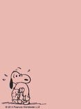 Snoopy Beagle Hugs Pocket/Purse-Size Memo Pad - Beagle Hugs Awkward