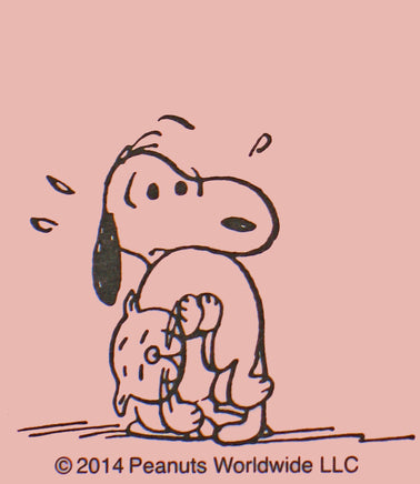 Snoopy Beagle Hugs Pocket/Purse - Size Memo Pad - Beagle Hugs Awkward - snoopn4pnuts.com