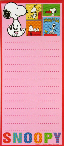 Snoopy Magnetic Note Pad - Snoopy