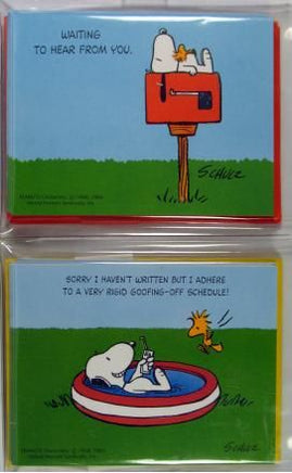 Snoopy  Note Cards Set - Waiting To Hear From You/Sorry I Haven'T Written