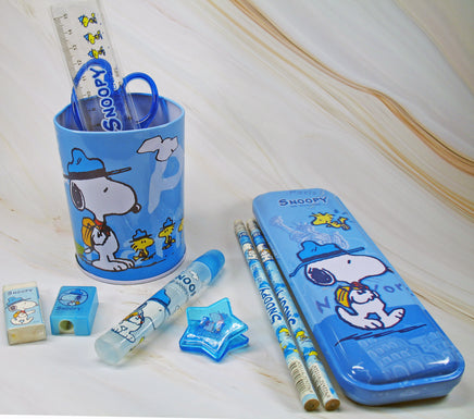 Snoopy and Friends In Paris 10 - Piece Tin Desk Set - snoopn4pnuts.com