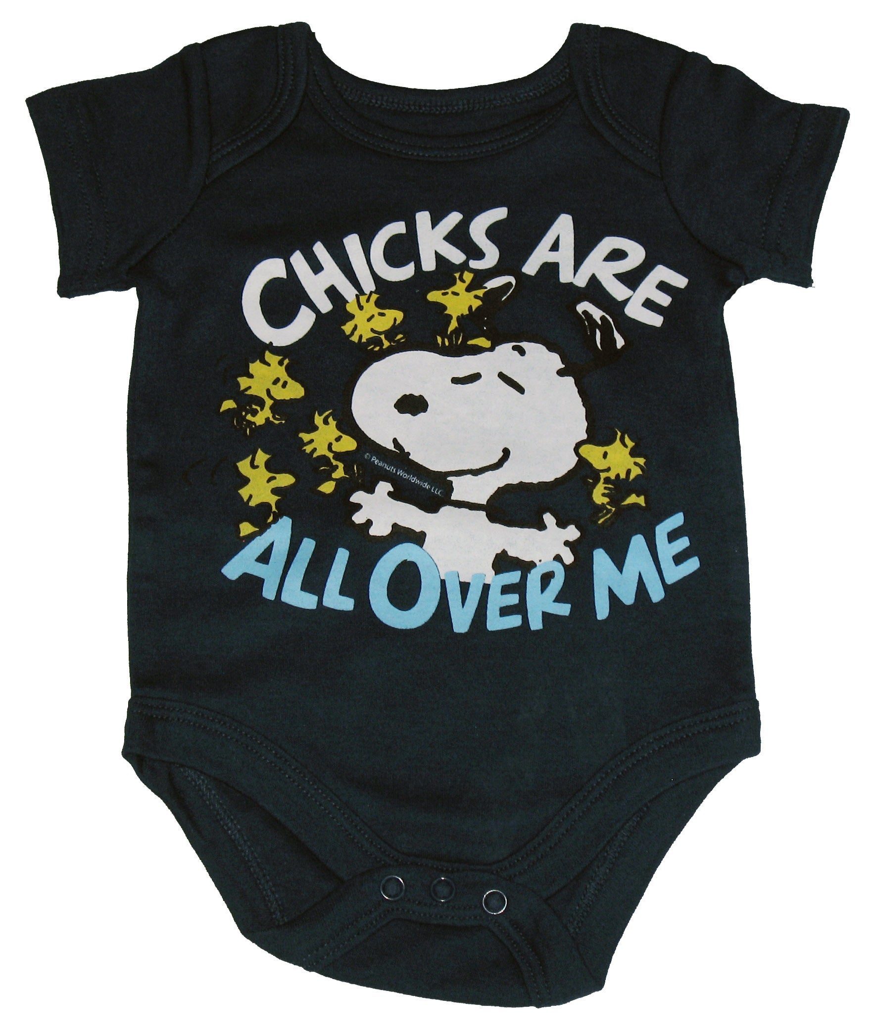 Snoopy Infant Onesie Chicks Are All Over Me
