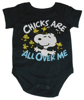 Snoopy Infant Onesie - Chicks Are All Over Me - snoopn4pnuts.com
