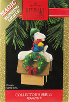 1992 Snoopy Blinking Lights Christmas Ornament - snoopn4pnuts.com