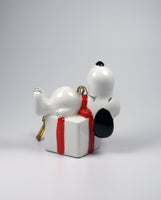 1975 Snoopy On Gift Christmas Ornament